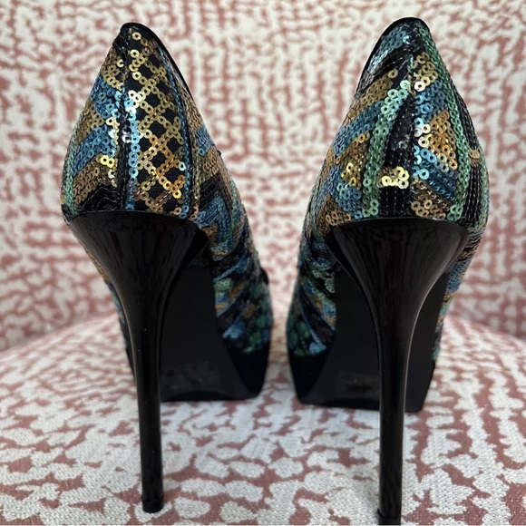 Multi-color Sequin Heels - Picture 3 of 8